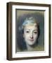 Portrait of Marie Fel 1757-Maurice Quentin de La Tour-Framed Giclee Print