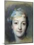 Portrait of Marie Fel 1757-Maurice Quentin de La Tour-Mounted Giclee Print