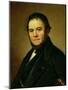 Portrait of Marie Henri Beyle, Known as Stendhal (1783-1842) 1840-Johan Olaf Sodermark-Mounted Giclee Print