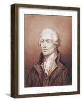 Portrait of Marie-Jean De Condorcet Caritat (Ribemont 1743-Bourg-La-Reine-Jean Jacques Frilley-Framed Giclee Print