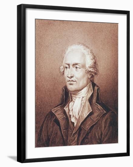 Portrait of Marie-Jean De Condorcet Caritat (Ribemont 1743-Bourg-La-Reine-Jean Jacques Frilley-Framed Giclee Print