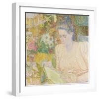 Portrait of Marie Jeanette De Lange, 1900-Jan Toorop-Framed Art Print