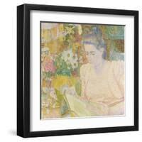 Portrait of Marie Jeanette De Lange, 1900-Jan Toorop-Framed Art Print
