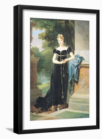 Portrait of Marie Laczinska (1786-1817) Countess Walewska, 1812-Francois Gerard-Framed Giclee Print