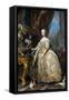 Portrait of Marie Leszczynska, Queen of France (1703-176)-Carle van Loo-Framed Stretched Canvas