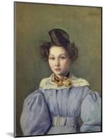 Portrait of Marie-Louise Laure Sennegon-Jean-Baptiste-Camille Corot-Mounted Giclee Print