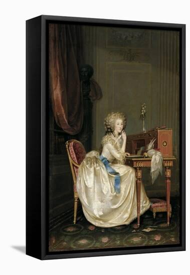 Portrait of Marie Louise of Savoy (1749-179), Princess of Lamballe-Anton Hickel-Framed Stretched Canvas