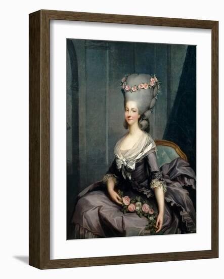 Portrait of Marie Louise of Savoy (1749-179), Princess of Lamballe-Antoine-François Callet-Framed Giclee Print
