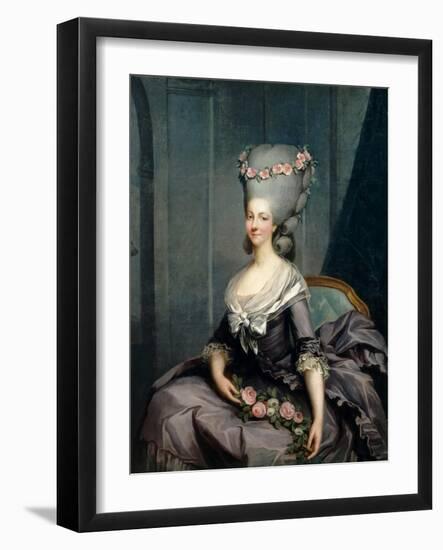 Portrait of Marie Louise of Savoy (1749-179), Princess of Lamballe-Antoine-François Callet-Framed Giclee Print