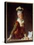Portrait of Marie Madeleine Guimard (1743-1816) First Dancer at the Opera Painting by Jean Honore F-Jean-Honore Fragonard-Stretched Canvas