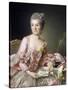 Portrait of Marie Suzanne (Marie-Suzanne) Giroust, Madame Roslin (1734-1772) Peinture De Roslin, Al-Alexander Roslin-Stretched Canvas