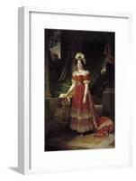 Portrait of Marie Therese Charlotte of France Called Madame Royale by Alexandre Francois Caminade-null-Framed Giclee Print