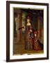 Portrait of Marie Therese of Austria, Queen of France (1638 - 1683) and the Great Dolphin. Painting-Pierre Mignard-Framed Giclee Print