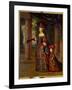 Portrait of Marie Therese of Austria, Queen of France (1638 - 1683) and the Great Dolphin. Painting-Pierre Mignard-Framed Giclee Print