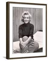 Portrait of Marilyn Monroe at Home-Alfred Eisenstaedt-Framed Premium Photographic Print