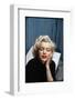 Portrait of Marilyn Monroe on Patio Outside of Her Home-Alfred Eisenstaedt-Framed Photographic Print