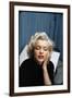 Portrait of Marilyn Monroe on Patio Outside of Her Home-Alfred Eisenstaedt-Framed Photographic Print