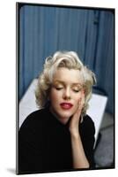 Portrait of Marilyn Monroe on Patio Outside of Her Home-Alfred Eisenstaedt-Mounted Photographic Print