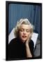 Portrait of Marilyn Monroe on Patio Outside of Her Home-Alfred Eisenstaedt-Framed Photographic Print