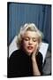 Portrait of Marilyn Monroe on Patio Outside of Her Home-Alfred Eisenstaedt-Stretched Canvas