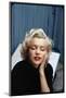 Portrait of Marilyn Monroe on Patio Outside of Her Home-Alfred Eisenstaedt-Mounted Premium Photographic Print