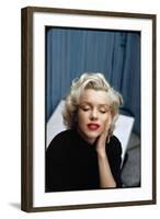 Portrait of Marilyn Monroe on Patio Outside of Her Home-Alfred Eisenstaedt-Framed Photographic Print