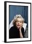 Portrait of Marilyn Monroe on Patio Outside of Her Home-Alfred Eisenstaedt-Framed Photographic Print