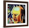 Portrait of Marinetti-Enrico Prampolini-Framed Art Print