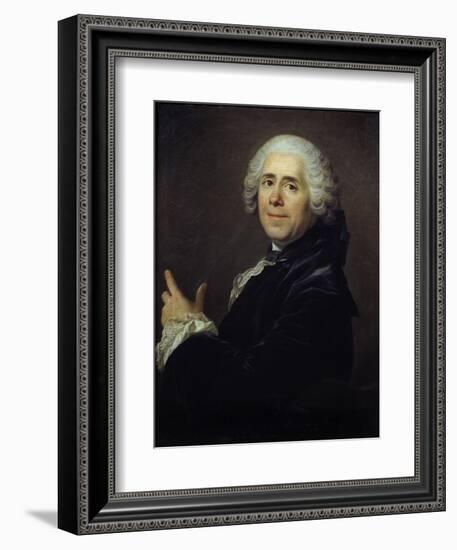 Portrait of Marivaux by Louis Michel Van Loo-null-Framed Giclee Print