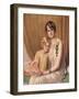 Portrait of Marjorie Merriweather Post and Her Daughter, 1829-Giulio De Blaas-Framed Giclee Print