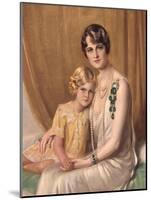 Portrait of Marjorie Merriweather Post and Her Daughter, 1829-Giulio De Blaas-Mounted Giclee Print