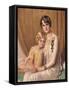 Portrait of Marjorie Merriweather Post and Her Daughter, 1829-Giulio De Blaas-Framed Stretched Canvas