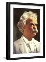 Portrait of Mark Twain-null-Framed Art Print