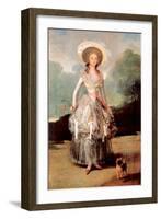 Portrait of Marquesa De Pontejos Y Sandoval, Herzogin Von Pontejos-Francisco de Goya-Framed Art Print