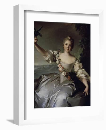 Portrait of Marquise D'Antin-Jean-Marc Nattier-Framed Giclee Print