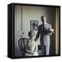 Portrait of Married American Comedians Gracie Allen and George Burns-Allan Grant-Framed Stretched Canvas