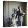Portrait of Married American Comedians Gracie Allen and George Burns-Allan Grant-Stretched Canvas