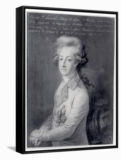 Portrait of Marshal Charles-Joseph Prince de Ligne-Edmond Leclerq-Framed Stretched Canvas