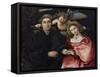 Portrait of Marsilio Cassotti and His Bride Faustina-Lorenzo Lotto-Framed Stretched Canvas