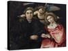 Portrait of Marsilio Cassotti and His Bride Faustina-Lorenzo Lotto-Stretched Canvas