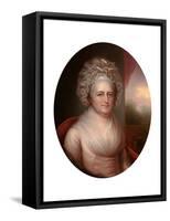 Portrait of Martha Washington (1731-180)-Rembrandt Peale-Framed Stretched Canvas