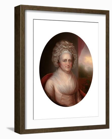 Portrait of Martha Washington (1731-180)-Rembrandt Peale-Framed Giclee Print