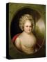 Portrait of Martha Washington-Rembrandt Peale-Stretched Canvas