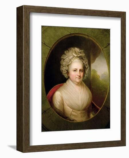 Portrait of Martha Washington-Rembrandt Peale-Framed Giclee Print