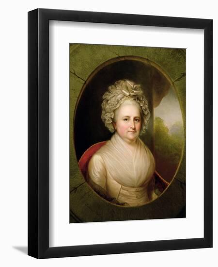 Portrait of Martha Washington-Rembrandt Peale-Framed Giclee Print