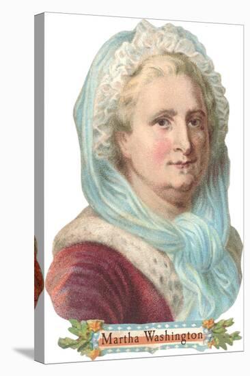 Portrait of Martha Washington-null-Stretched Canvas