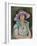 Portrait of Marthe Lebasque in a Purple Hat, 1925-26-Henri Lebasque-Framed Giclee Print