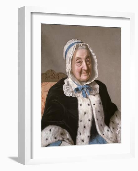 Portrait of Marthe Marie Tronchin, 1758-61-Jean-Etienne Liotard-Framed Giclee Print