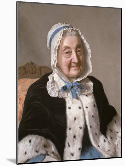 Portrait of Marthe Marie Tronchin, 1758-61-Jean-Etienne Liotard-Mounted Giclee Print