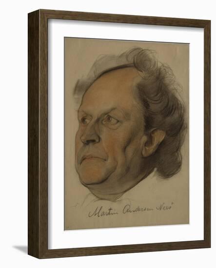 Portrait of Martin Andersen Nexo (1869-195), 1922-Nikolai Andreevich Andreev-Framed Giclee Print
